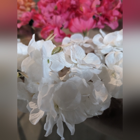 Artificial Silk Flowers from Michael's, blue, pink, white, peach, yellow - Picture 4 of 10
